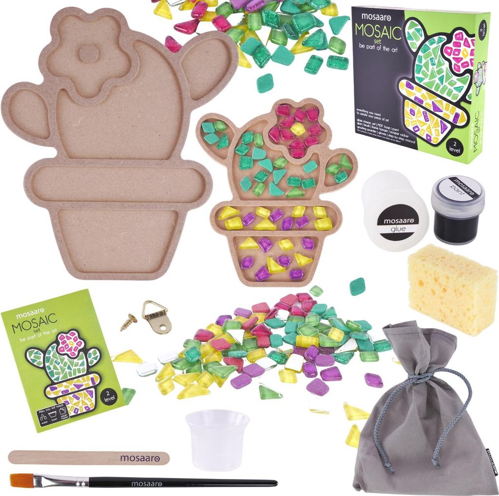 Kreativ-Set Mosaaro Glasmosaik Kaktus  MA2006 Produktbild 