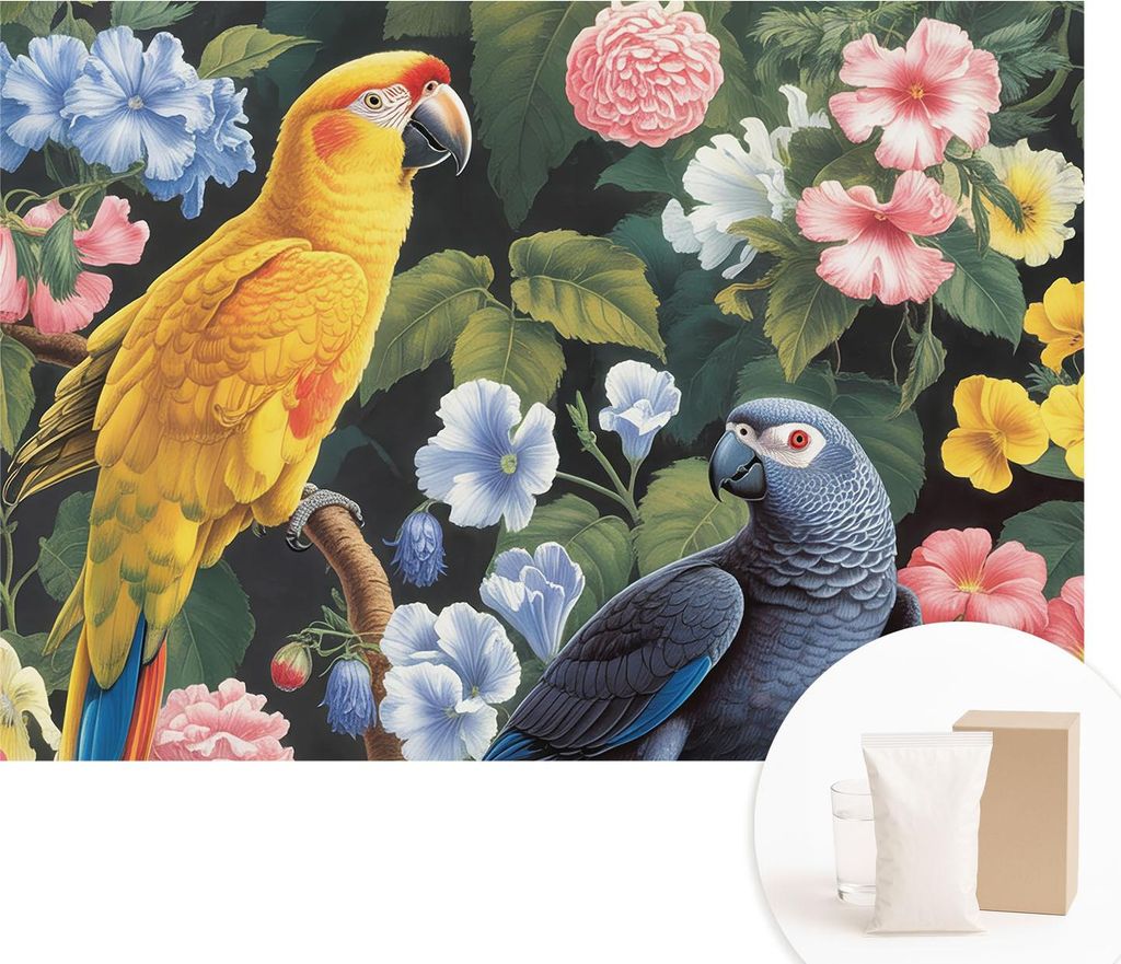 Fototapete - Wandbilder für Wohnzimmer - 208x146 cm - Dekorative Wandfolie - Modernes Design für Wanddekoration - Tapeten für Innenräume - Exot...
