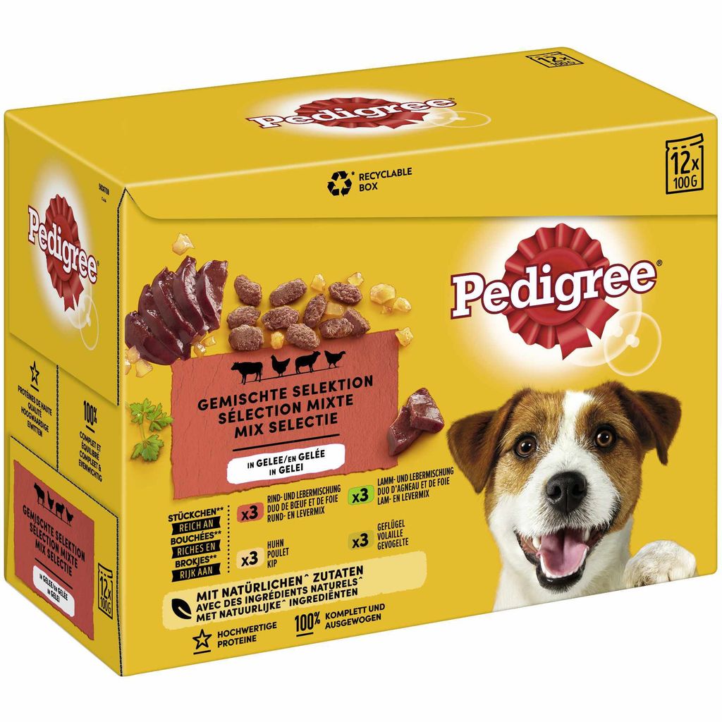 PEDIGREE® Portionsbeutel Multipack Adult Gemischte Produktbild 