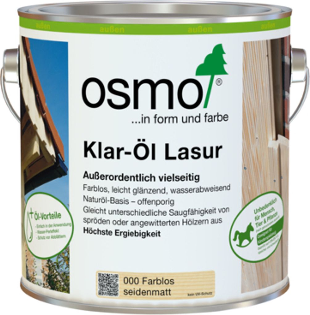 Osmo Klar-Öl-Lasur Farblos 2,50 l - 11600002 Produktbild 