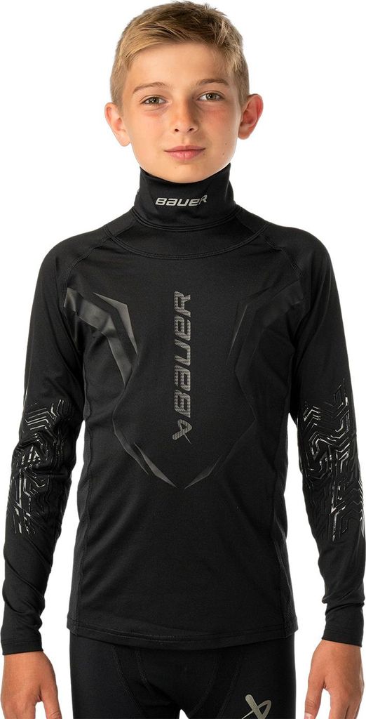 BAUER Bodyguard Neckprotect Oberteil - Yth., Farbe:schwarz, Produktbild 
