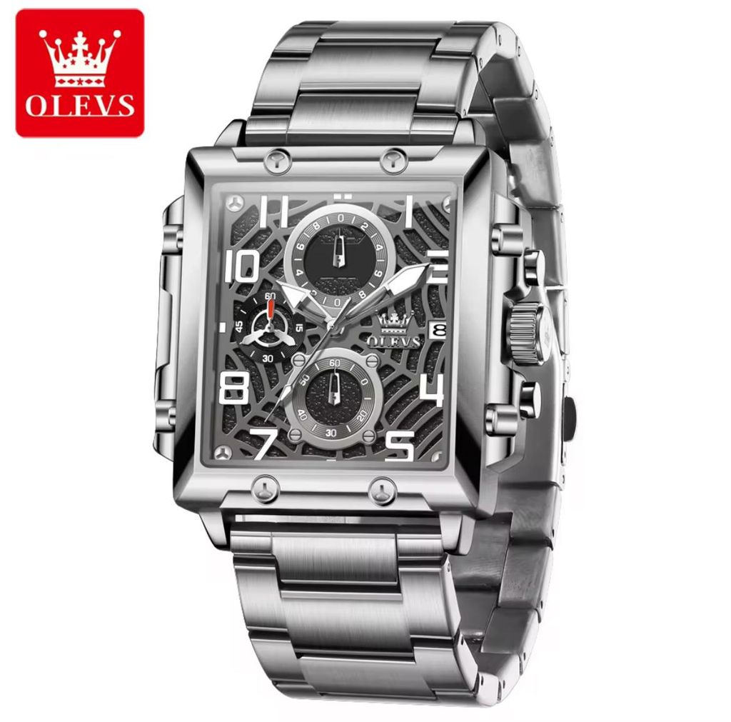 OLEVS Quarzuhr Modell 2958 in 4 Varianten mit Chronograph und Sekundenzeiger