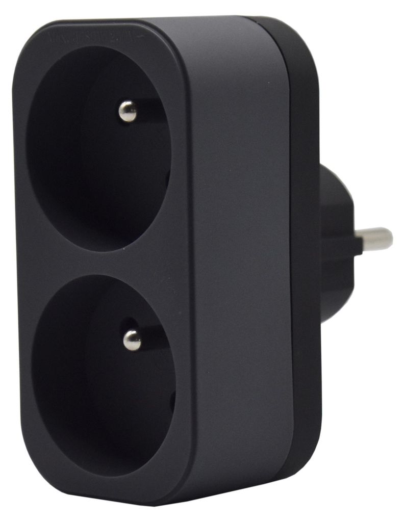 Biplite 2P 16 A gris anthracite - adaptateur électrique 230 Image du produit 