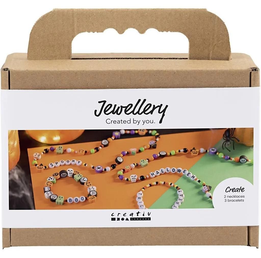 Creativ Company Schmuck Bastelset Halloween Perlen und Armbänder