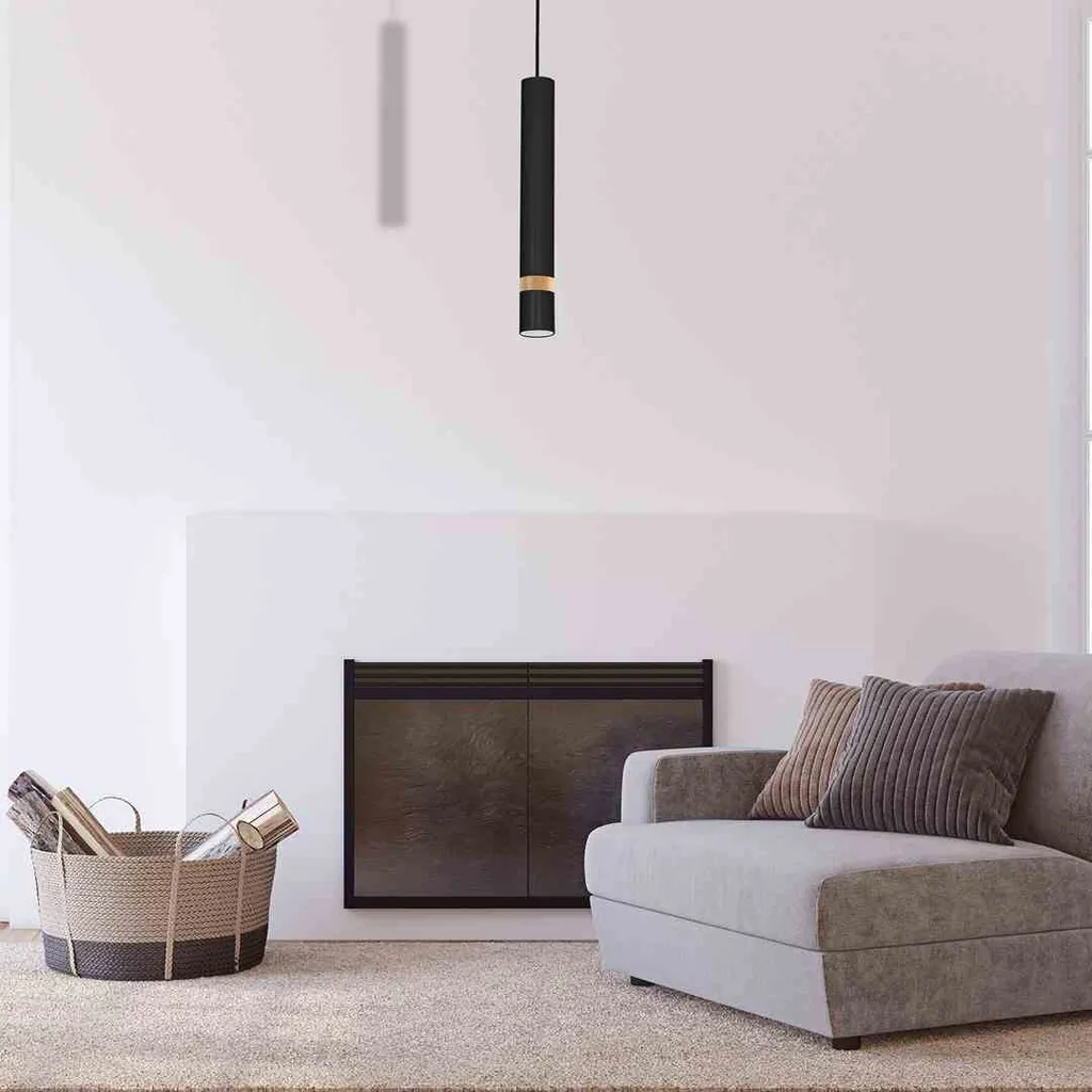 Suspension design JOKER 1x40W pour éclairage intérieur moderne noir