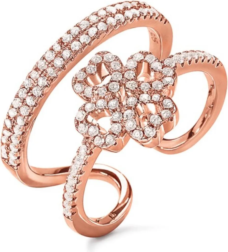 Folli Follie 3R17S015RC-56 Anello Donna Rose Gold - Trend 2026