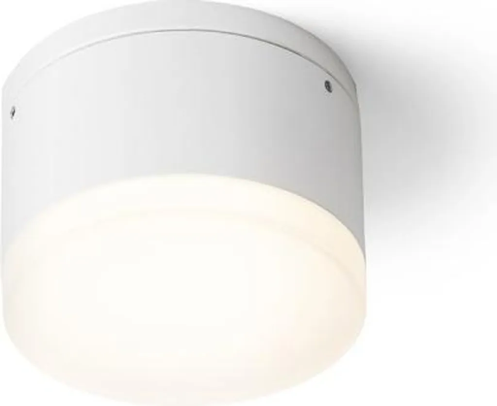 Plafonnier LED ORIN R Blanc Satiné 10W 3000K IP54 pour pièces d'eau