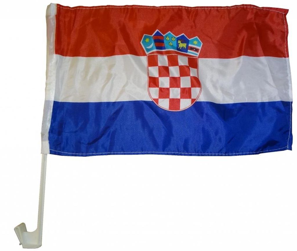 Autoflagge Kroatien 30 x 40 cm Auto Flagge Fahne Autofahne Produktbild 