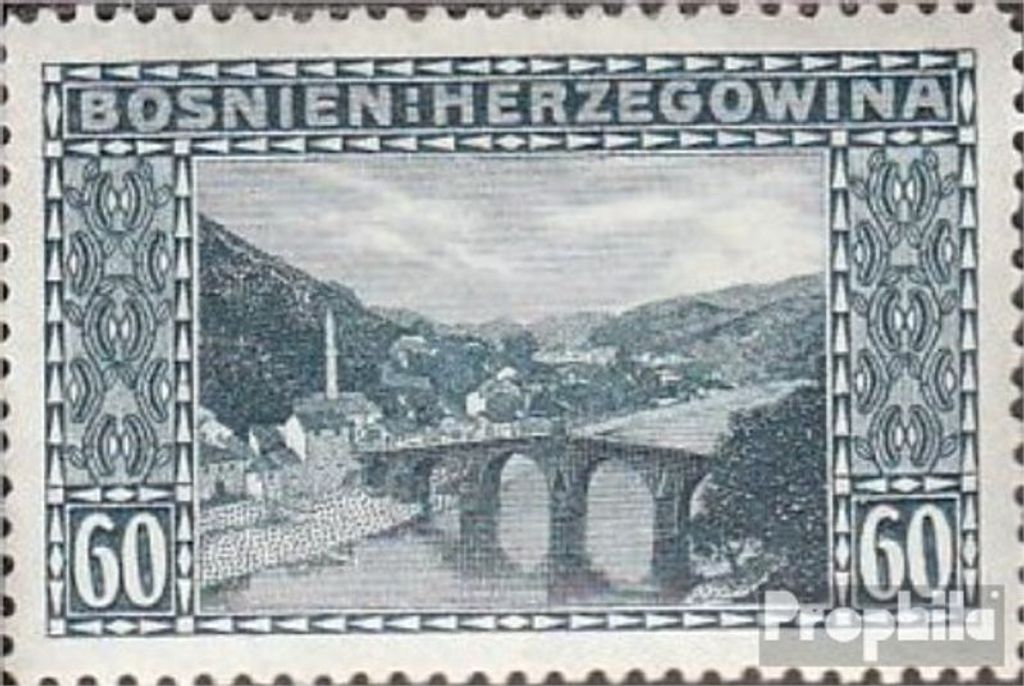 Briefmarken Österr.-Bosnien-Herzeg. 1910 Mi 62 gestempelt Ansichten