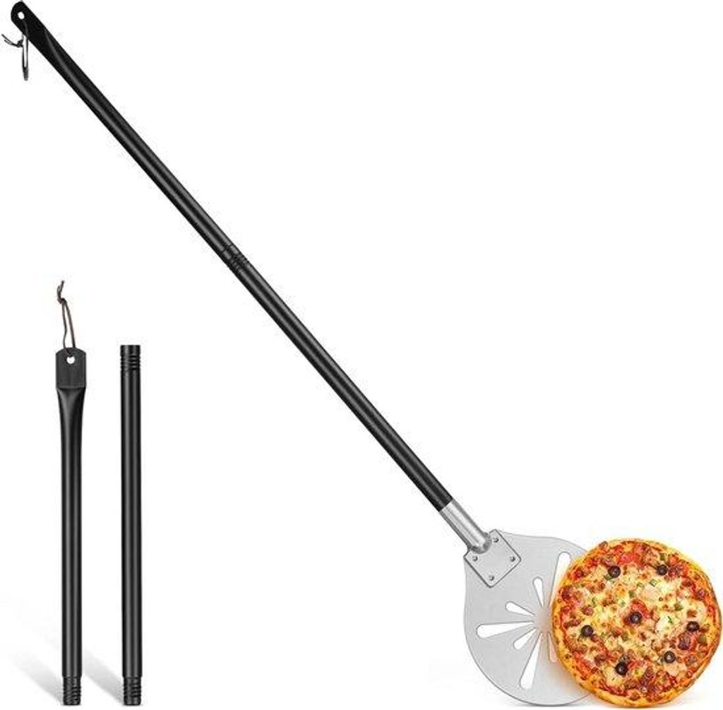 Pizza-Schneidewerkzeug aus Edelstahl, 17,8 x 25,1 x 107 cm