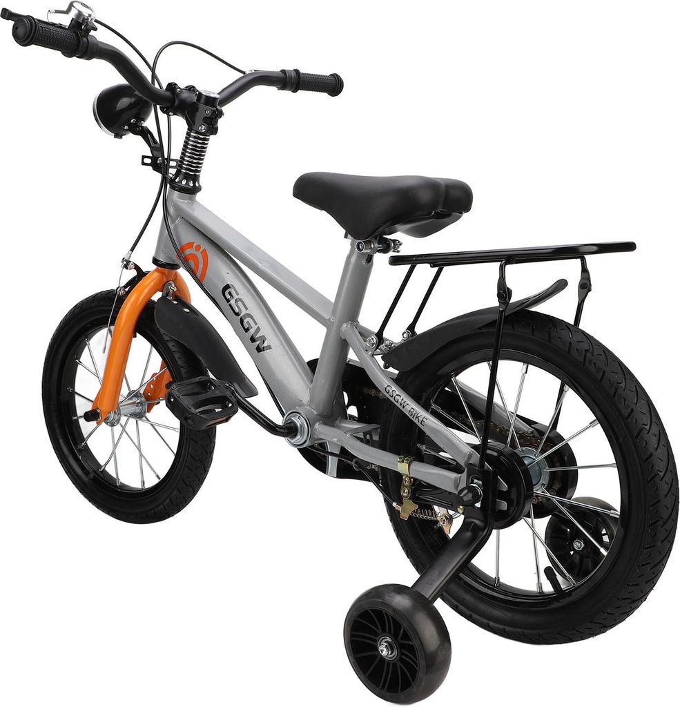 Kinder Fahrrad Jungen und Mädchen Verstellbare Lenker Sitzhöhe Kinder Fahrrad für draußen 16 Zoll (5-8 Jahre alte Kinder)
