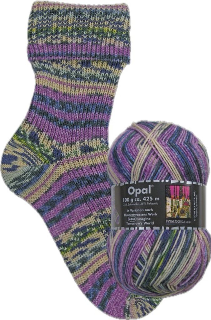 Opal Hundertwasser 4-fädige Sockenwolle,100g/425m LL, 75% Produktbild 