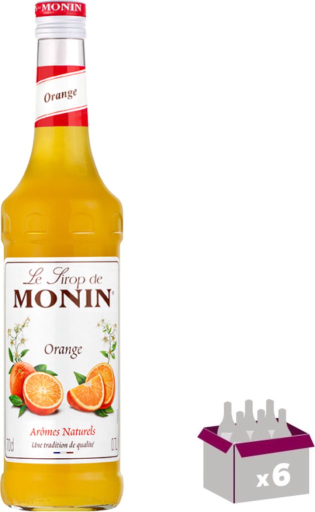 Lot de 6 Sirop Monin - Orange - 70cL