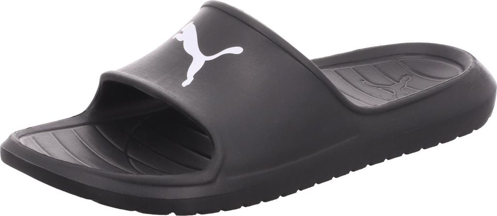 Puma Herren-Badepantolette Divecat v2 Lite Cat Schwarz-Weiß, Farbe:schwarz, UK Größe:13