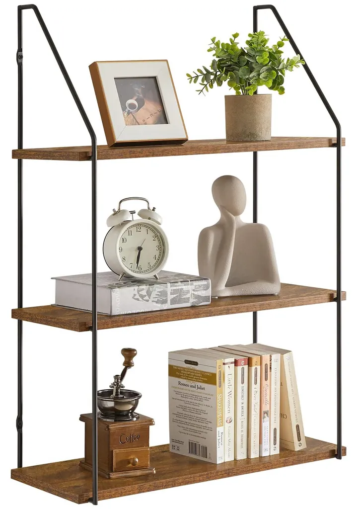 Étagère murale de rangement polyvalente - Salon, Cuisine, Chambre 3 Niveaux
