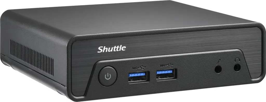 Boîtier Shuttle NE10N N100 PC Fanless Compact avec Slot DDR5 SO-DIMM - 4