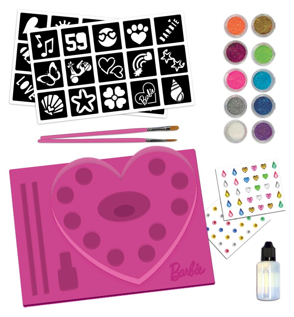 Lisciani Barbie My Glitter Tattoo, Wielobarwny, Dziecko, Zdjęcie produktu 