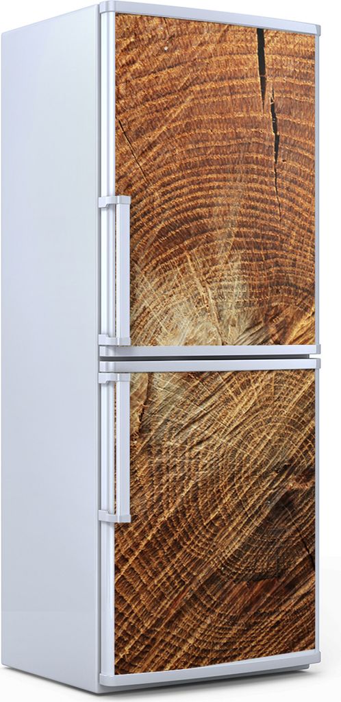 Kühlschrankdekoration 70x180 cm Aufkleber auf dem Kühlschrank - Holz Stamm