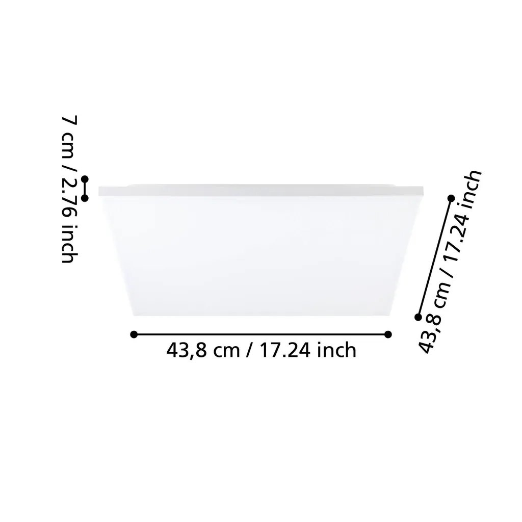 Plafoniera EGLO Turcona-B LED 43cm | Risparmio Energetico e Design Top - 2