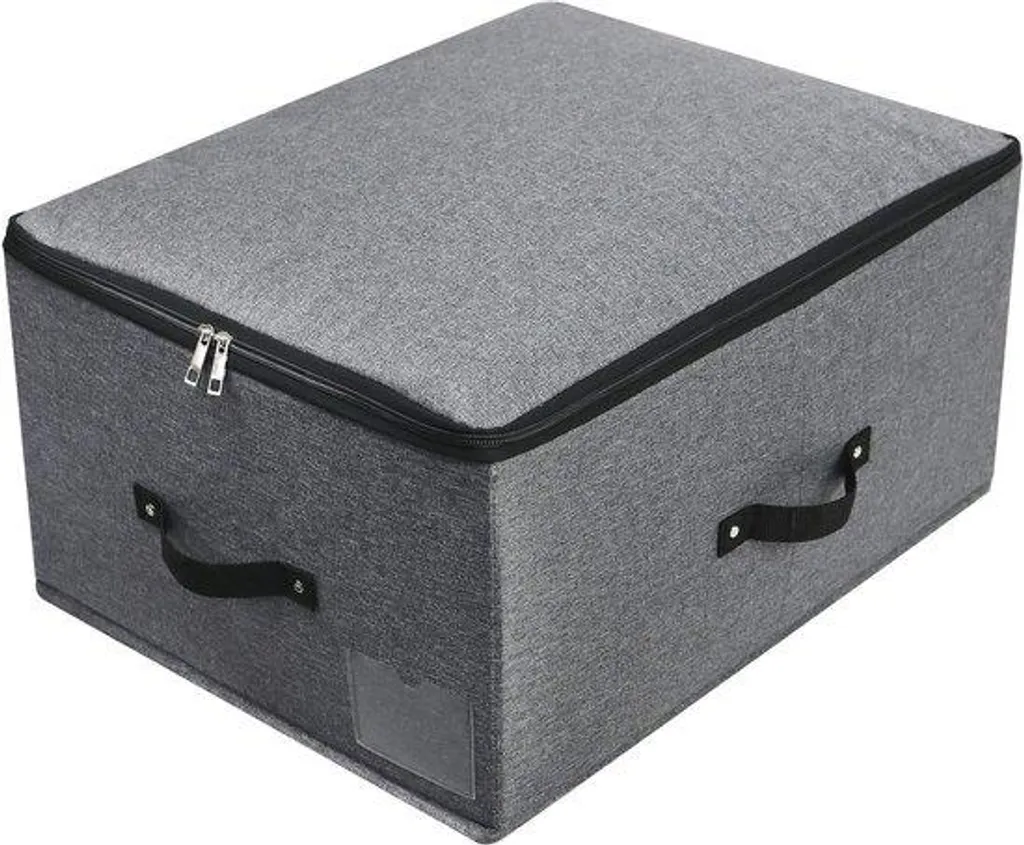Rangement linge anti-poussière pliable 52x40x26 cm avec fermeture zip