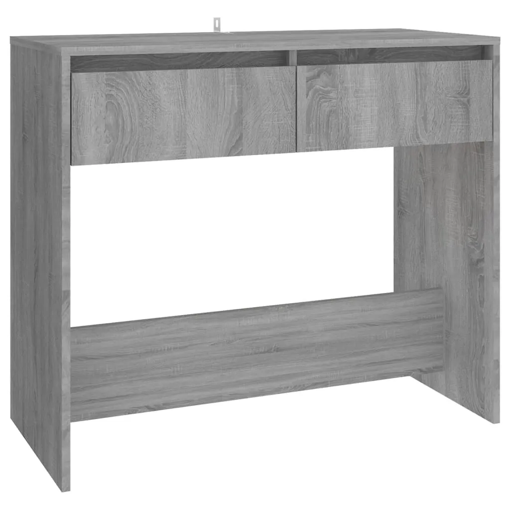 SYFAX™ Tavolo Consolle Grigio Sonoma 89x41x76,5 cm in Acciaio