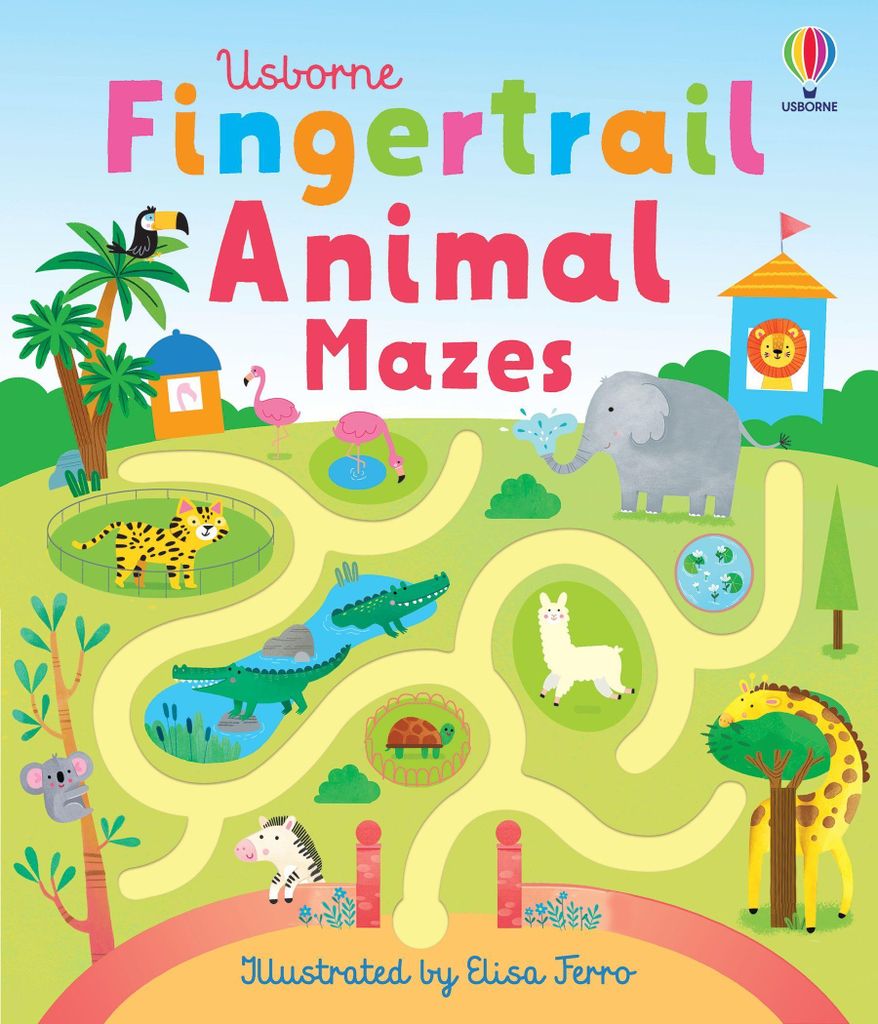 Rätselbuch für Kinder, Fingertrail: Zehn Tierlabyrinthe mit verschiedenen Themen