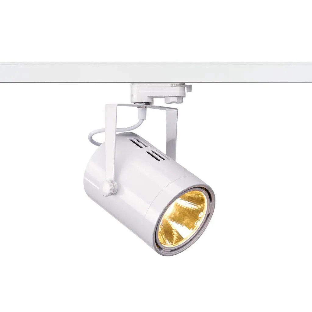 SLV Euro High voltage mounting rail light 3-phase GU10 25 W HV halogen, LED (monochrome) White