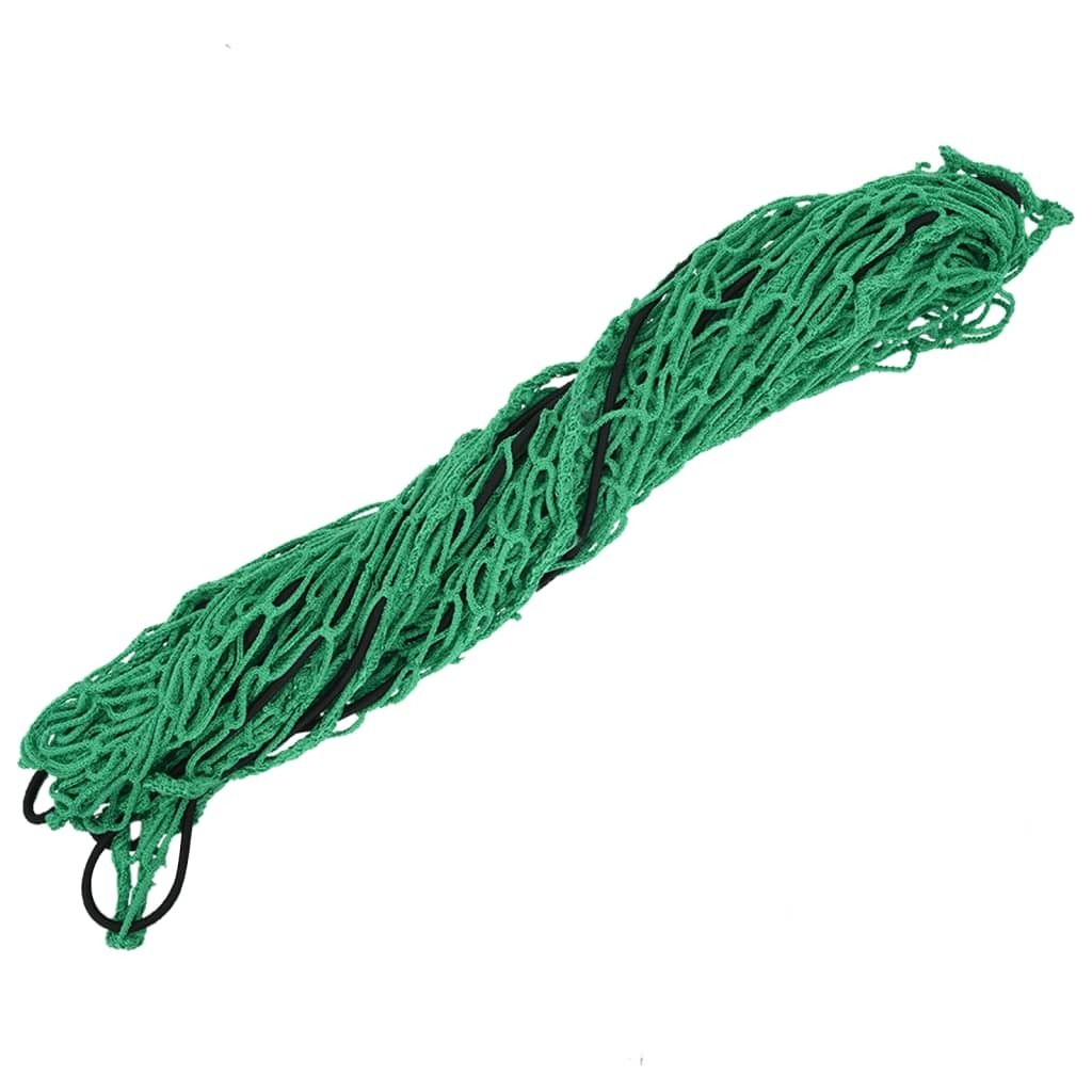vidaXL Filet de remorque avec corde en caoutchouc vert Image du produit 