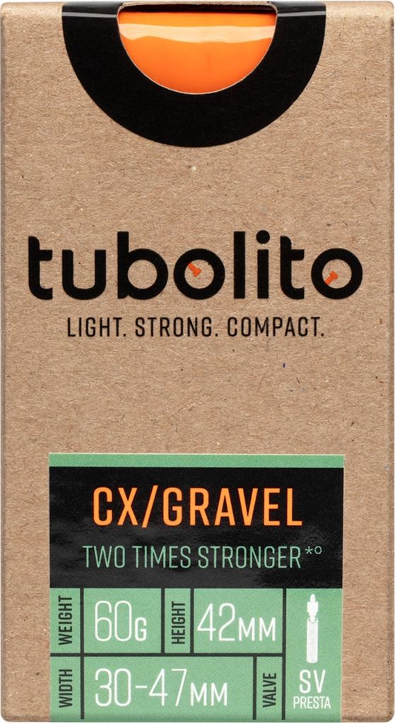 TUBOLITO Reifenschlauch - CX/GRAVEL 700x32/50C - SV42 - Orange