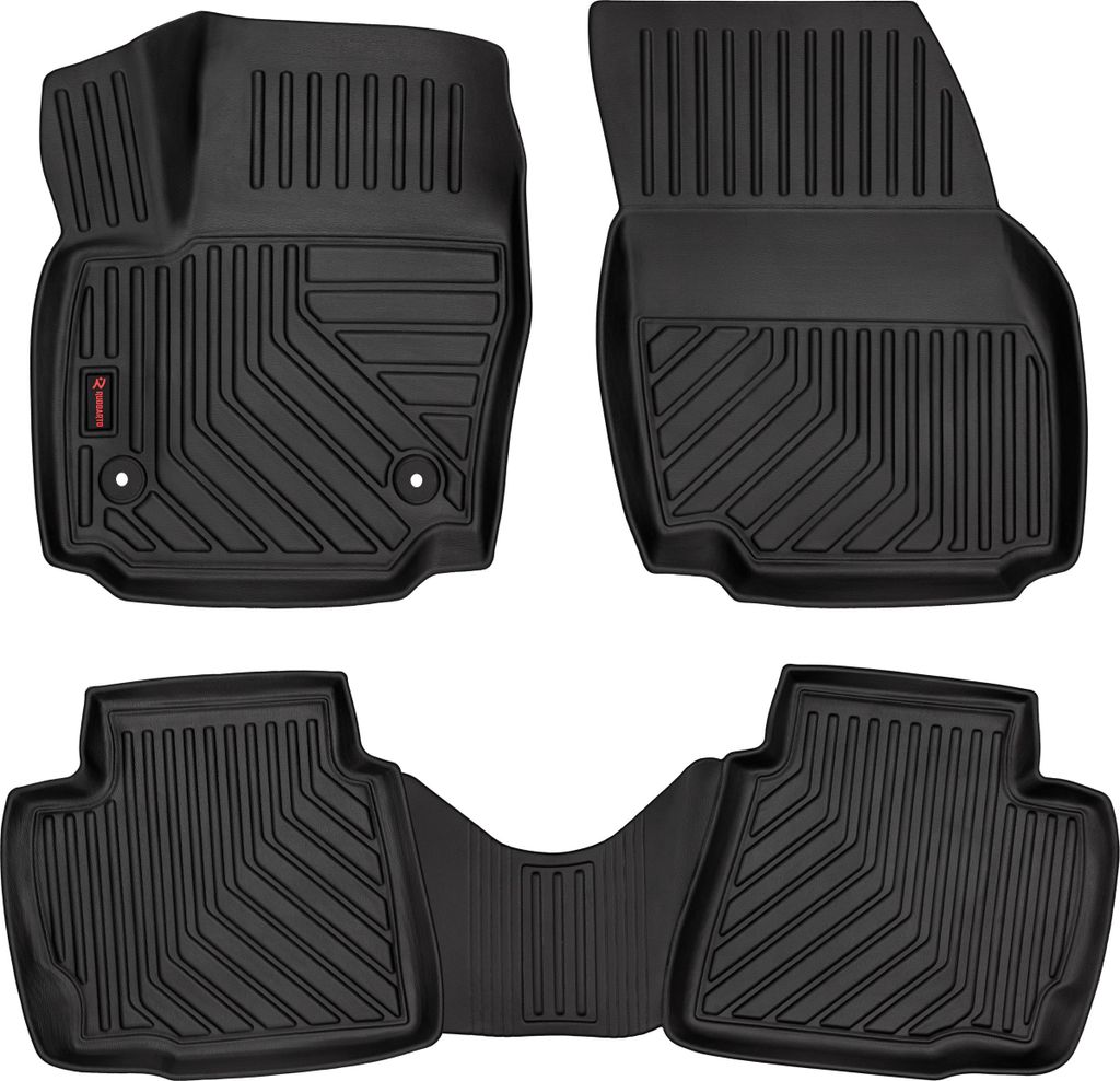 3D Gummimatten passend für Ford Mondeo MK4 liftback, limousine, kombi (2007-2012) – Schwarz, hoher Rand, 4-tlg Set