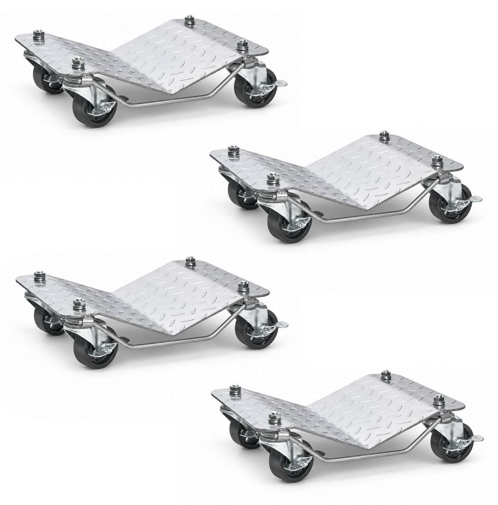 Rangierhilfe für PKW 4 Stück jeweils 680 kg Rangierroller V Produktbild 