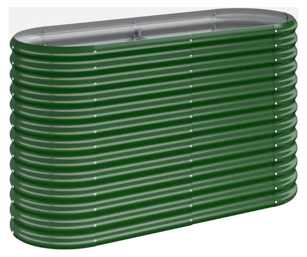 Hochbeet aus verzinktem Stahl für Garten, Balkon und Terrasse, Kräuterhochbeet zum Selbstbauen