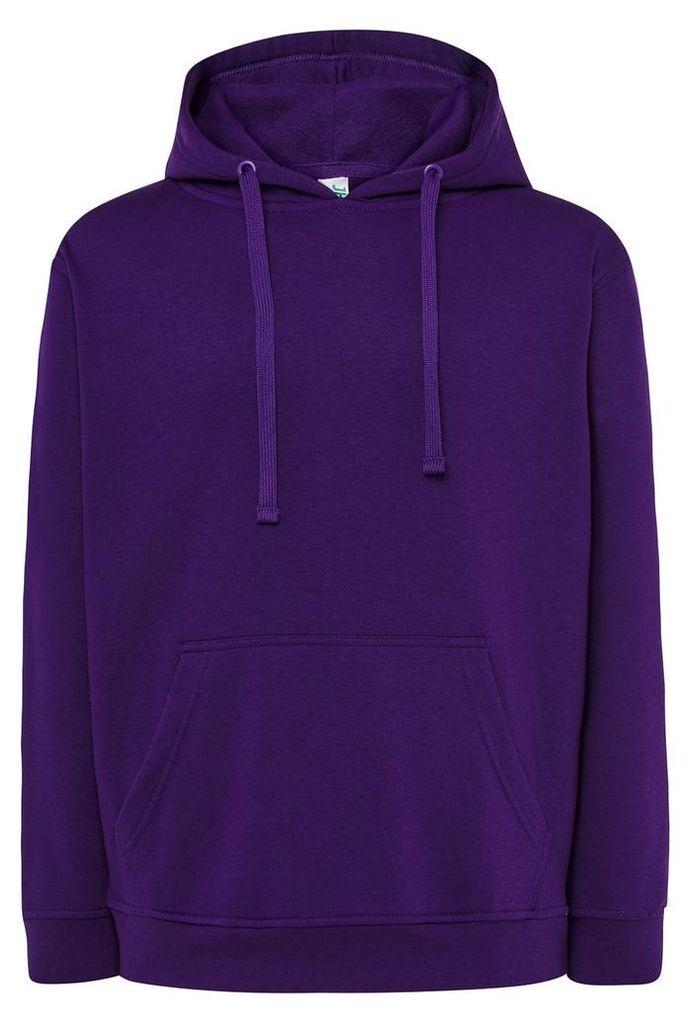 JHK - Kapuzenpullover für Herren, Kängurutasche LT4794 (L) (Violett)