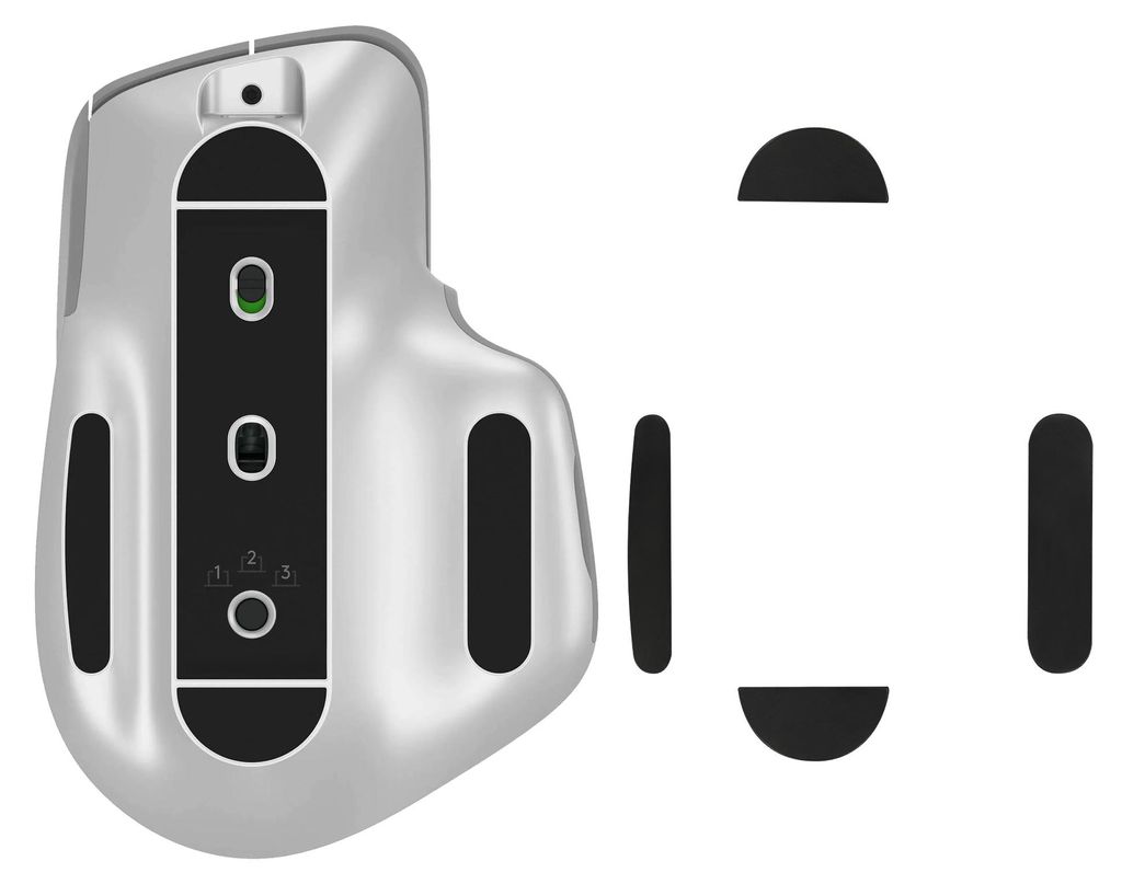 kwmobile Mouse Feet Sticker kompatibel mit Logitech MX Master 3 / 3S Ersatz Glider - Mausfüße passgenau - Glides in Schwarz