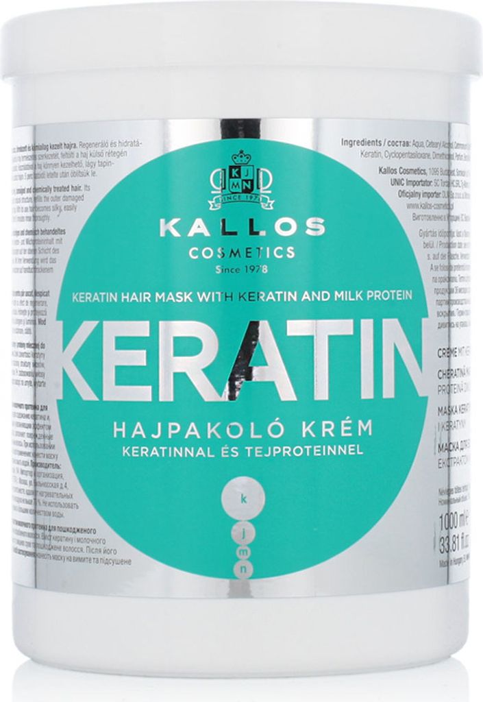 Kallos KJMN Keratin Hair Mask 1000ml, 1000 ml, Frauen, Produktbild 