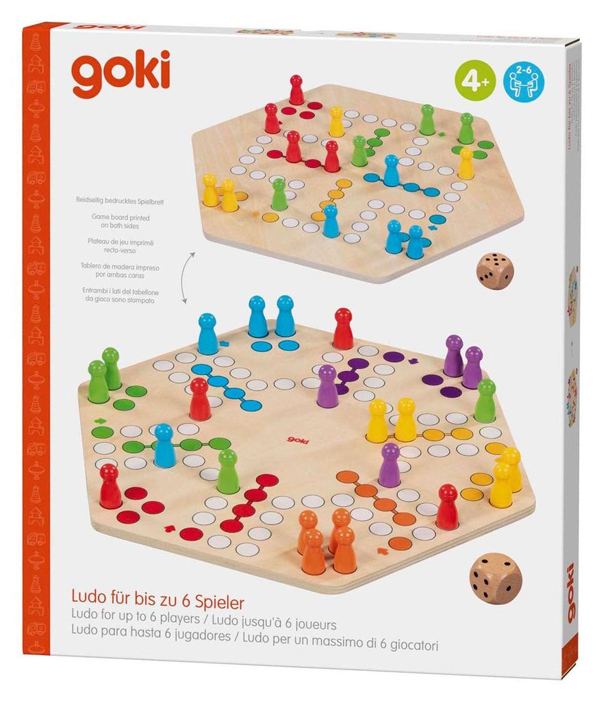 Een spel voor maximaal 6 spelers, met een dubbelzijdige Productafbeelding 