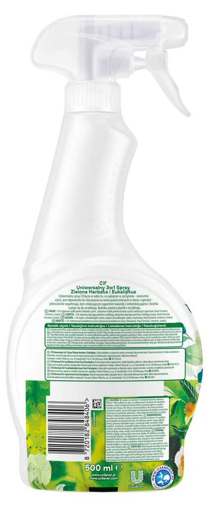 Cif Spray Uniwersalny 3w1 Zielona Herbata i Eukaliptus Zdjęcie produktu 