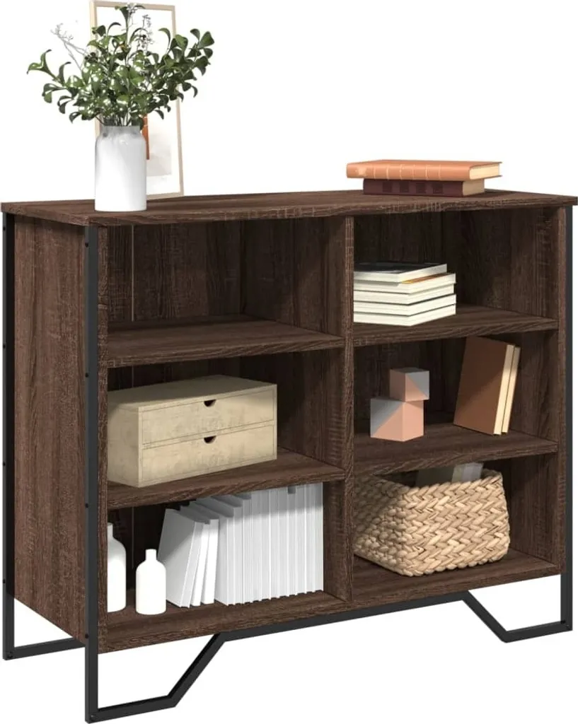 Maison Exclusive - Credenza effetto rovere marrone 91x35,5x74,5 cm Materiale ligneo