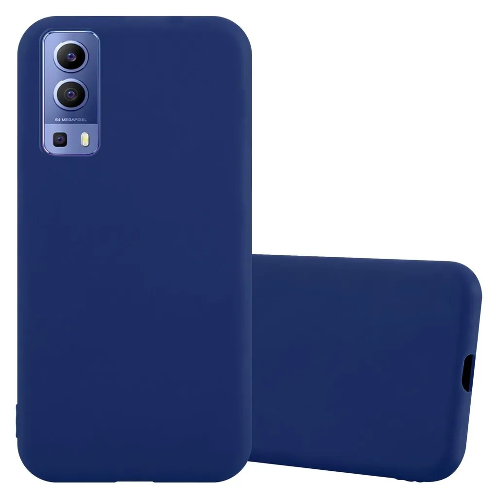 Custodia Cadorabo per Vivo Y52 5G / Y72 5G custodia protettiva in blu custodia per cellulare TPU custodia in silicone cover