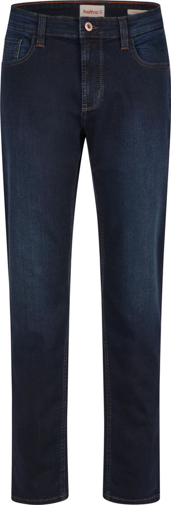 Hattric - Herren 5-Pocket Jeans, Parker (688645 9381), Farbe:dk indigo (45), Größe:W34, Länge:L30