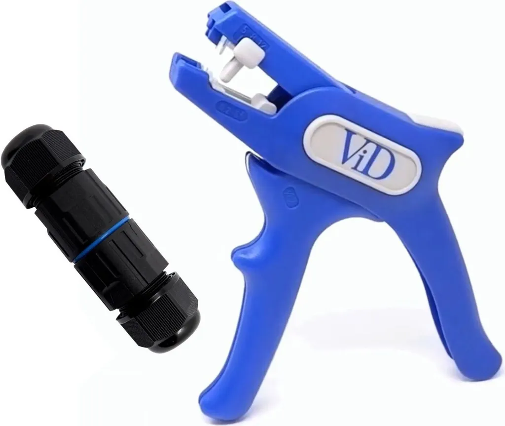 Kit ViD: Connettore IP68 3 Poli + Pinza Spellafili Automatica n.5