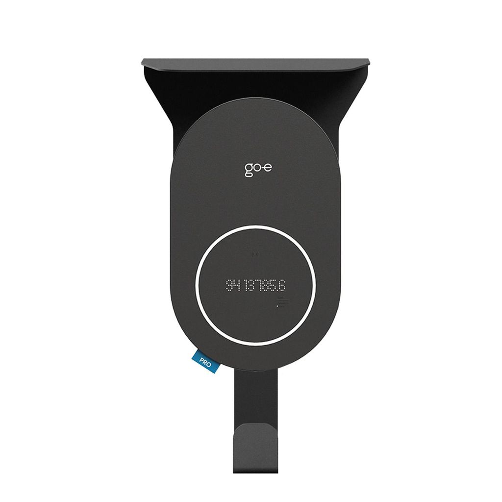Wandhalterung go-e Charger Pro mit Kabelhalter und Produktbild 