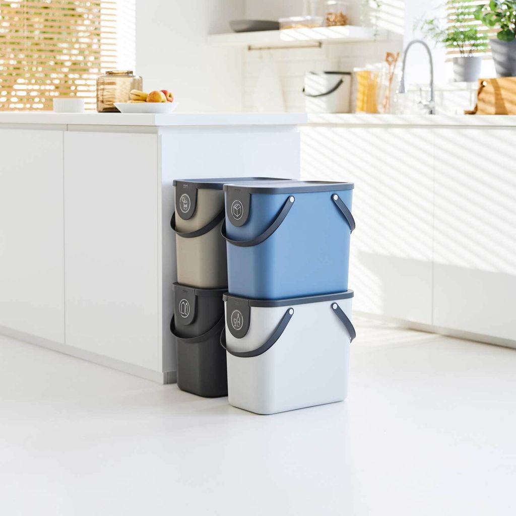 Rotho Mülltrennsystem 25L Albula - Mülleimer 40,0 x 23,5 x Produktbild 7