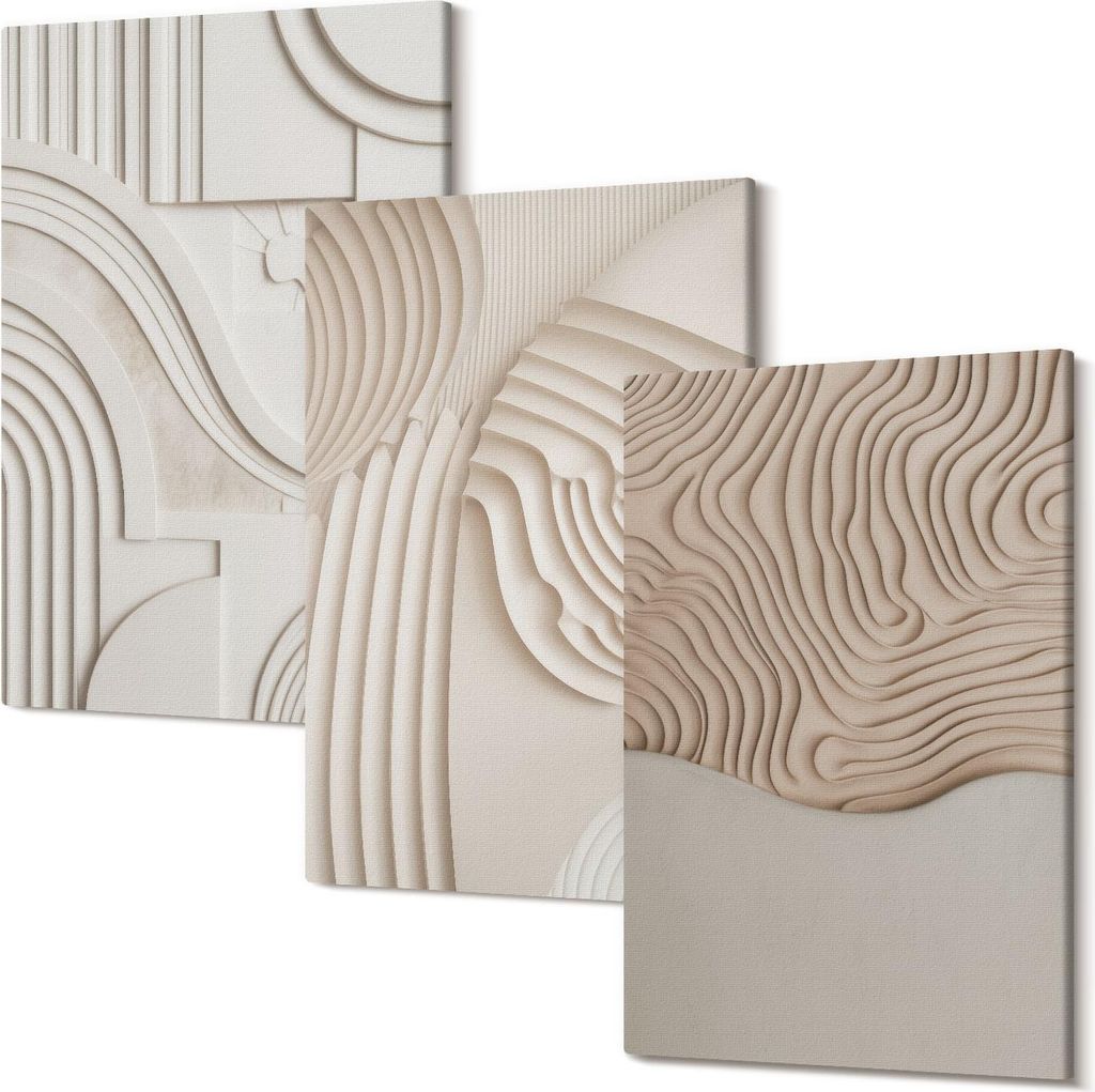 Leinwandbild – Wandbild – Leinwandbilder – Kunstdruck – Polycanvas – Modern – Mehrteilig – 3-Teilig Set – Hochwertig – Geruchslos...