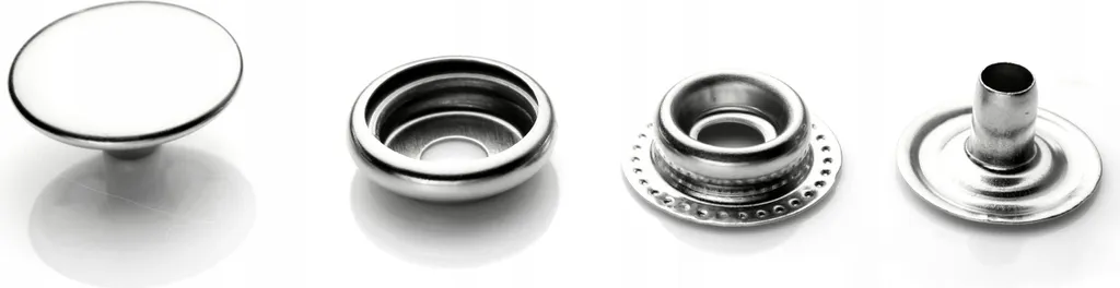 Boutons-pression inoxydables haute résistance - 400 pièces de 12,5 mm