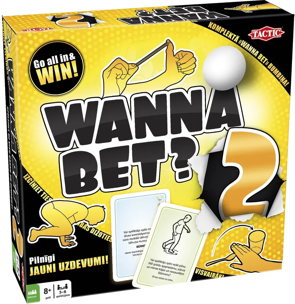 Wanna Bet 2 Jeu de Plateau Tactique pour Soirée Entre Amis Letton