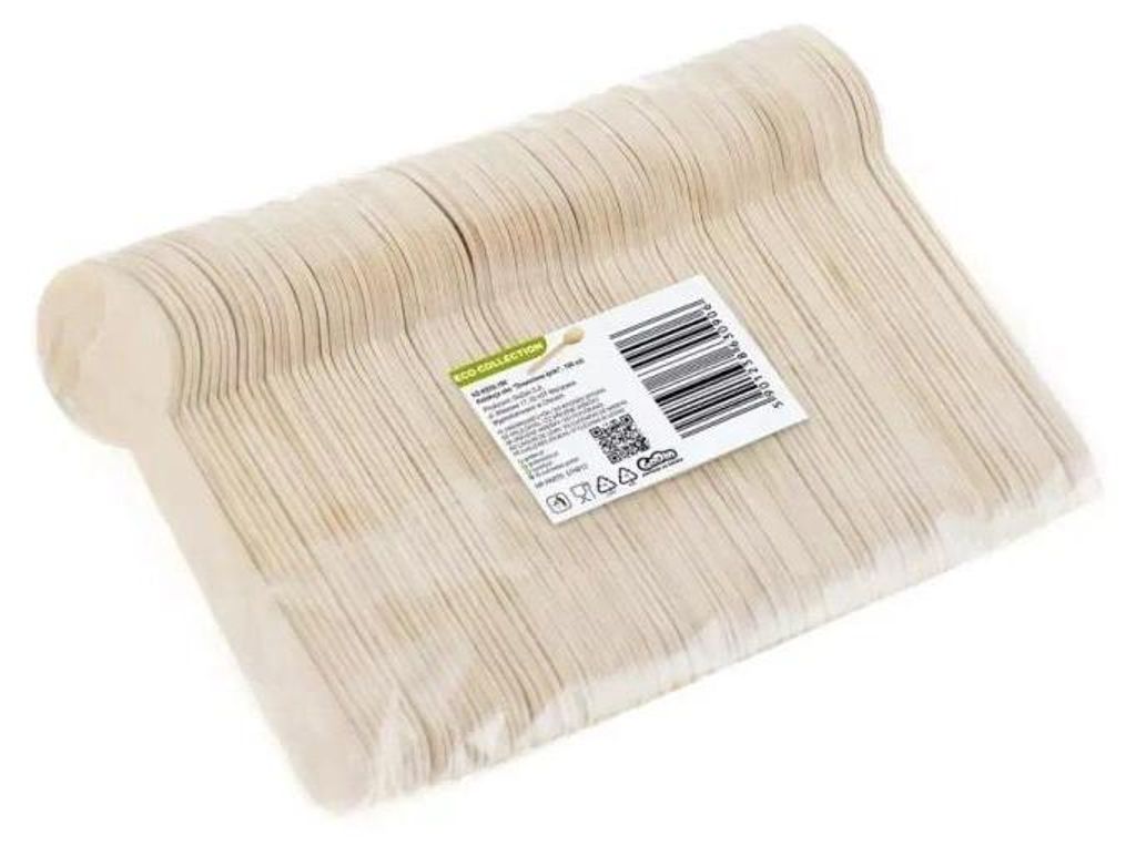 Öko-Kollektion: Holzlöffel, 100 Stück – Godan