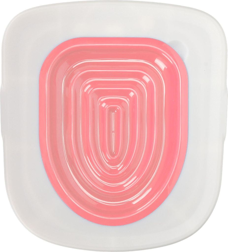Cat Toilet Training Kit Universal wiederverwendbar umweltfreundliche Trainer für Haustierreinigung weiße Tablett, 1 rosa innere Unterstützung