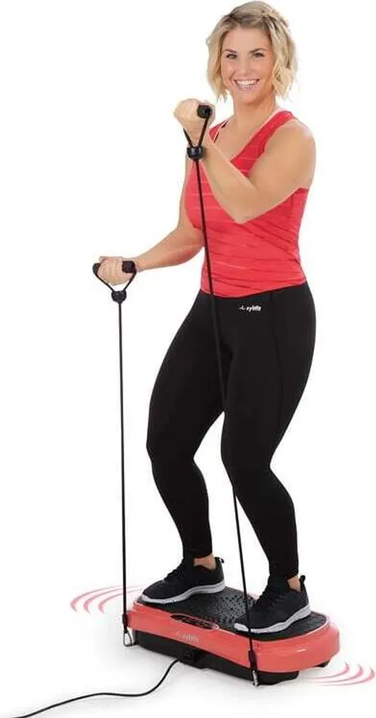Plateforme de vibration compacte syltfit 4 pièces couleur corail