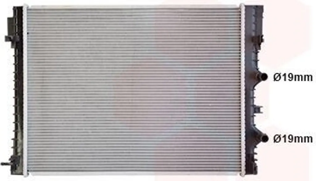 Intercooler VAN WEZEL Performance avec Faisceau en Aluminium léger